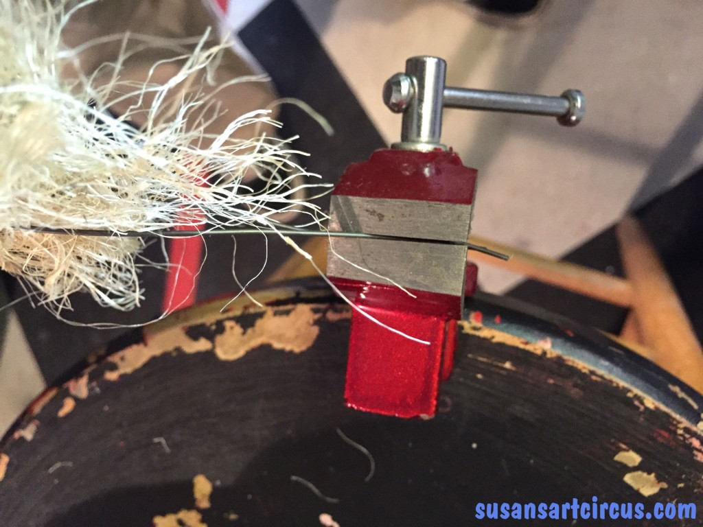Wires in Vise